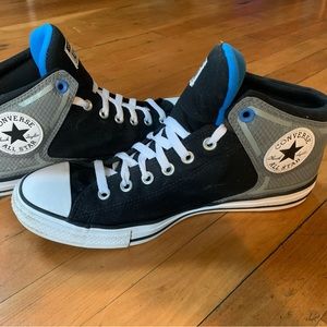 CONVERSE MENS CHUCK TAYLOR ALL STAR HIGH STREET SNEAKER, Blue/Grey